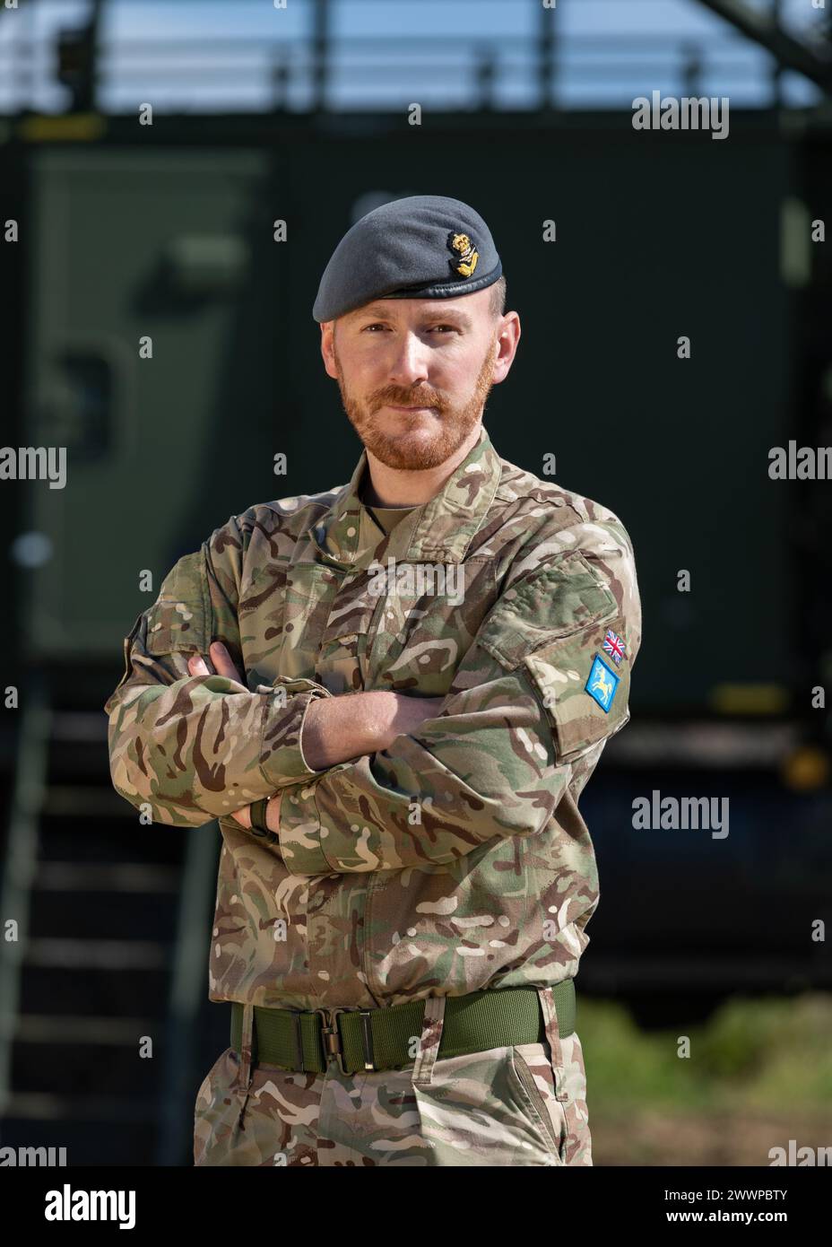 Royal Army Squadron Leader Gordon Halton, assigned to 7th Air Defense