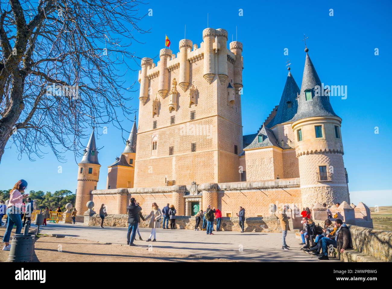 Alcazar. Segovia, Spain. Stock Photo