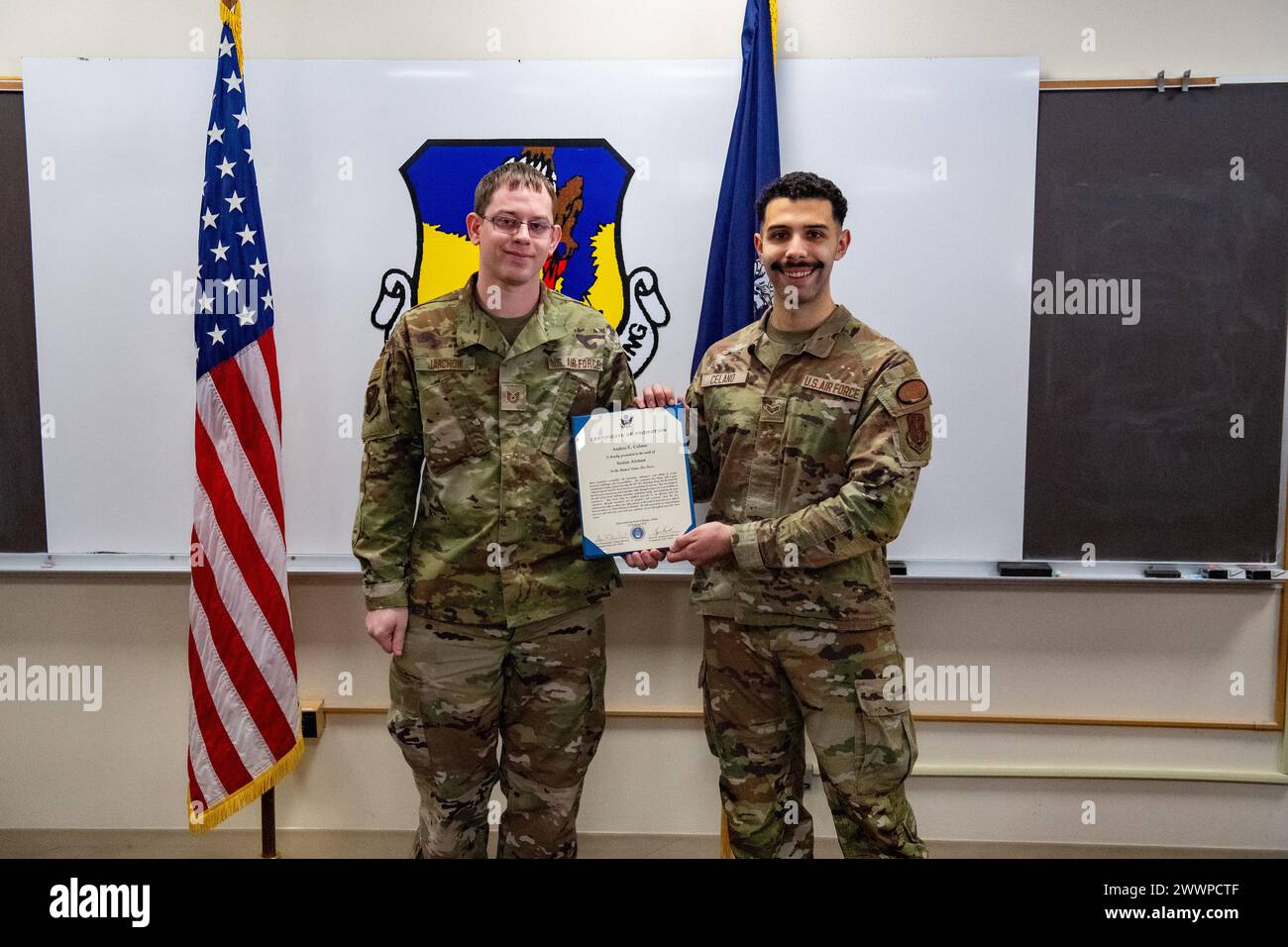 Tech Sgt. Anthony Jarchow and Senior Airman Andres Celano, Finance ...