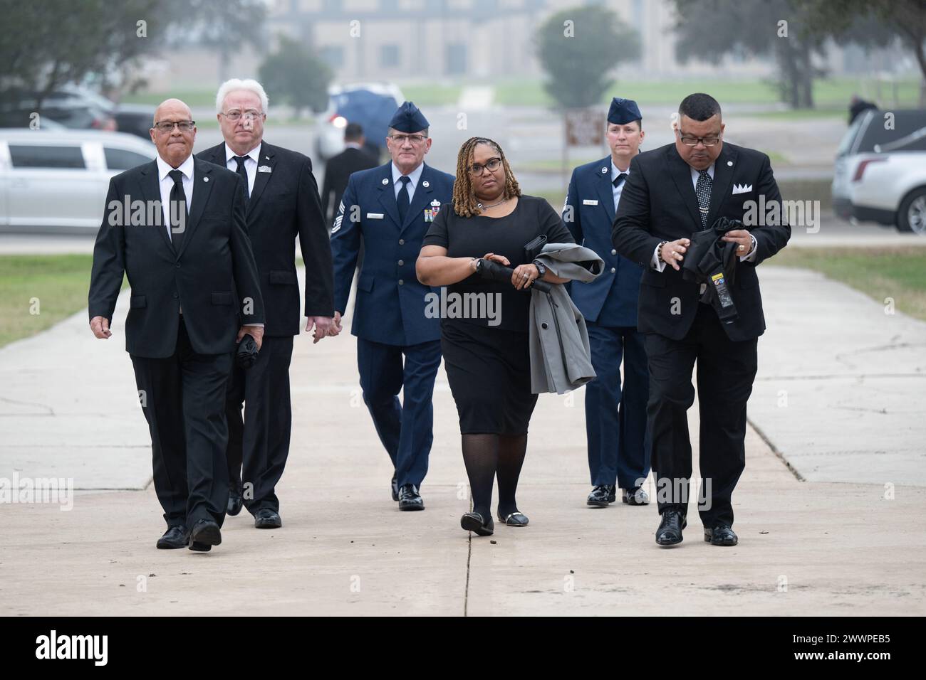 Friends and relatives of fifth chief master sergeant of the air force