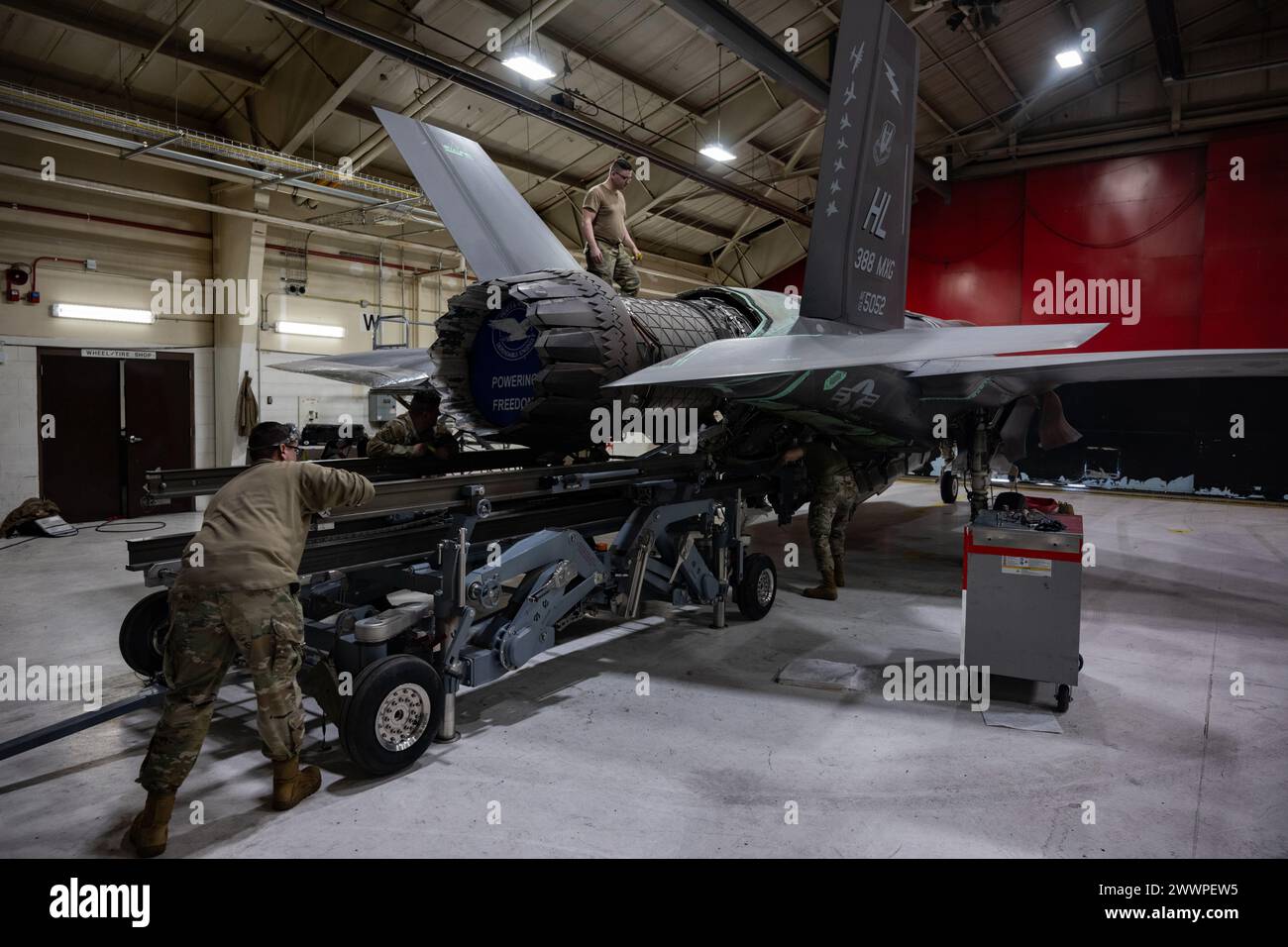 U.S. Air Force maintenance Airmen with the 388th Fighter Wing’s ...