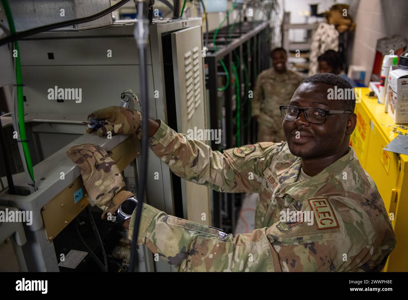 U.S. Air Force Airman 1st Class Arnold Abikou, 23rd Civil Engineer