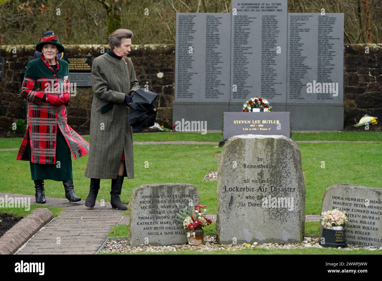 The Princess Royal (right) with the Lord Lieutenant of Dumfries, Fiona ...