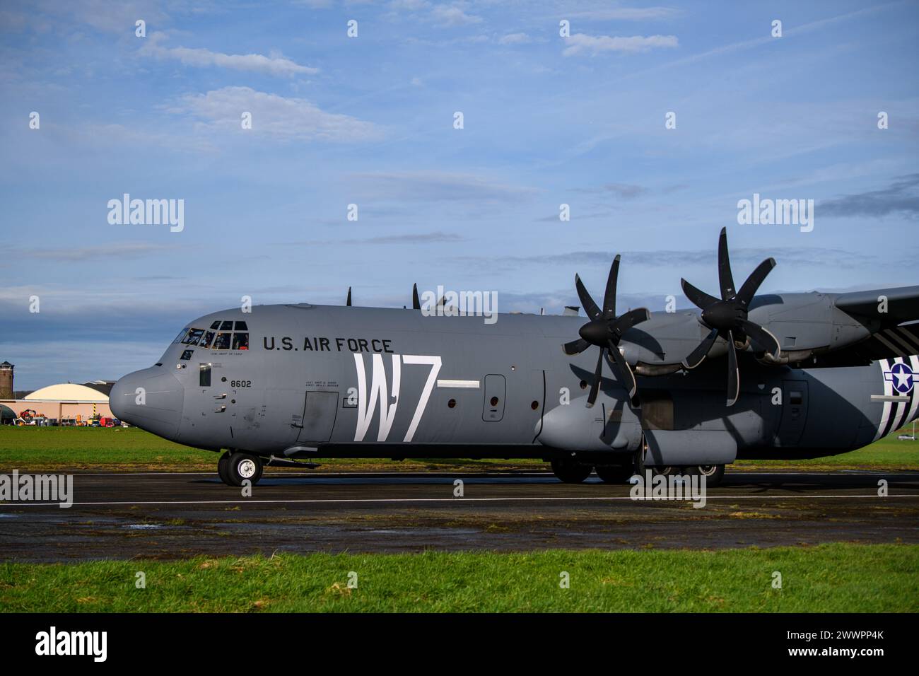 U.S. Airmen with the 37th Airlift Squadron taxi on Landing Zone Charlie ...