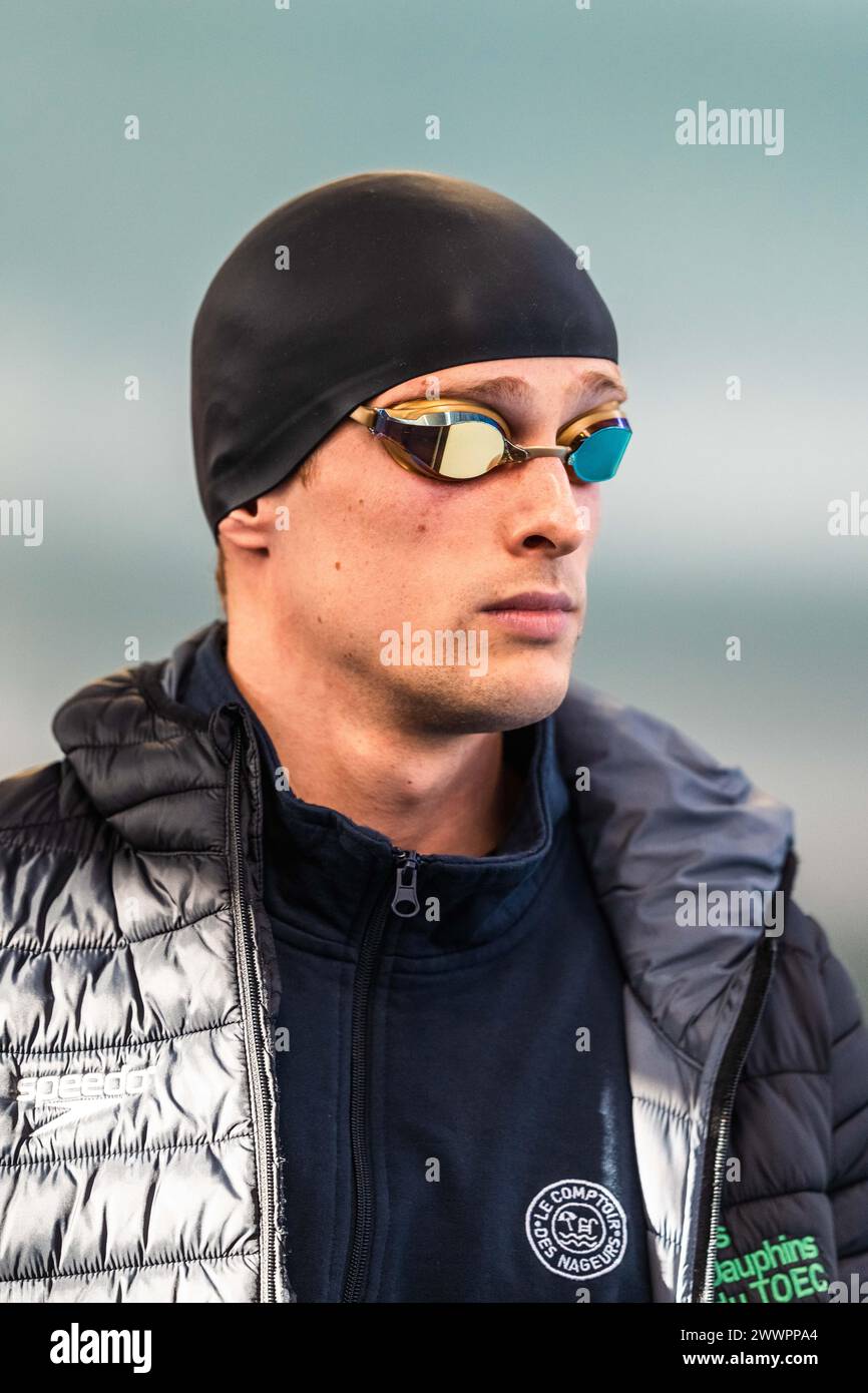 Antoine VIQUERAT (FRA), men 100m breaststroke final, during the Giant