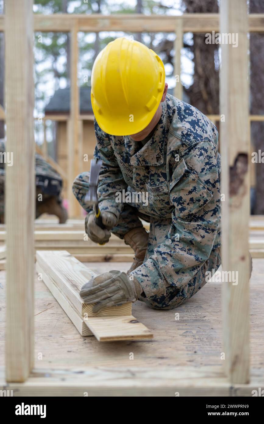 U.S. Marine Corps Lance Cpl. Corbin Wright, a combat engineer with 8th