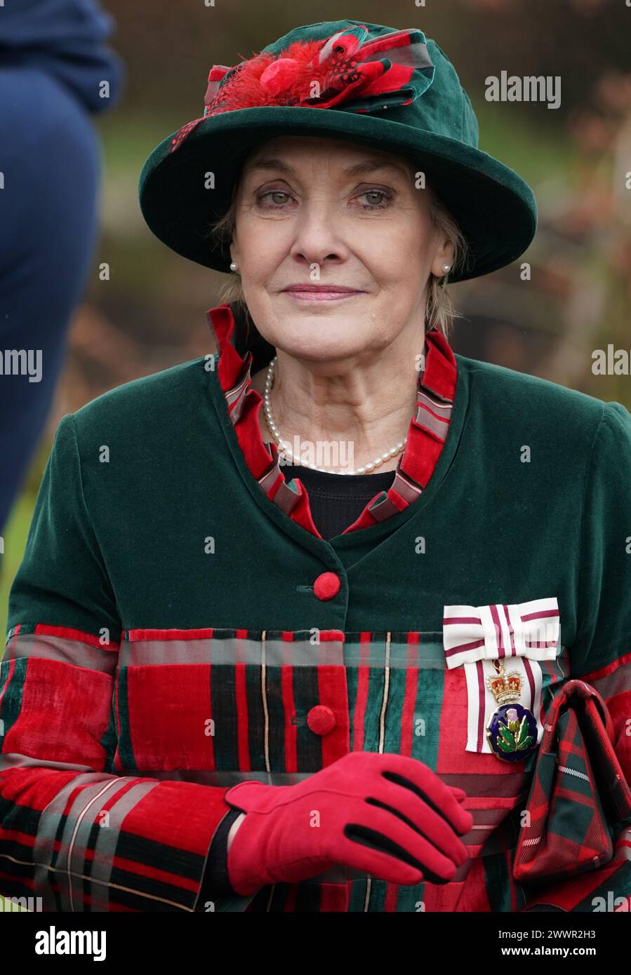 Lord Lieutenant of Dumfries Fiona Armstrong before The Princess Royal