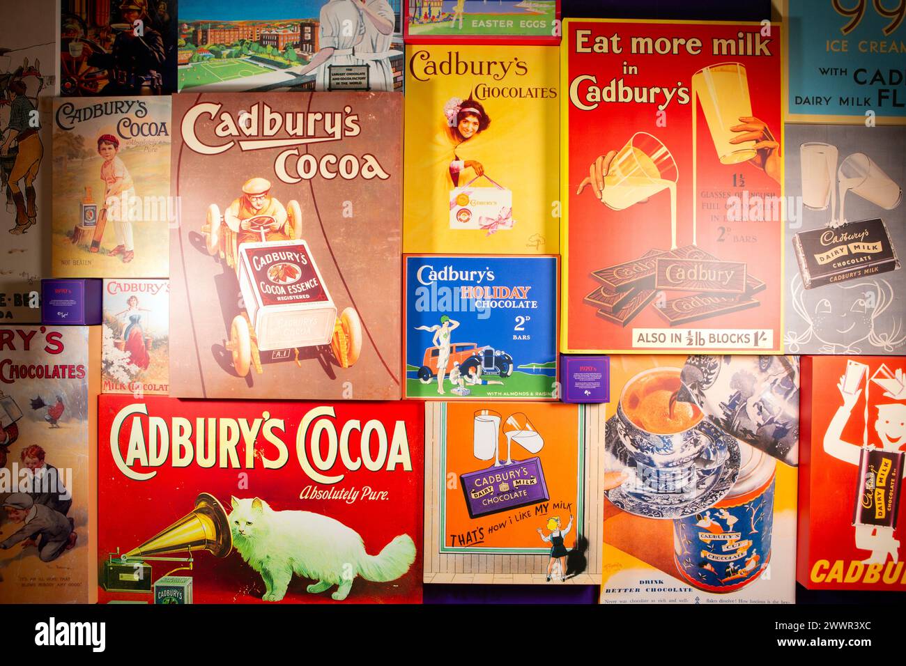Vintage replica Cadbury's Advertising signs of their chocolate products ...