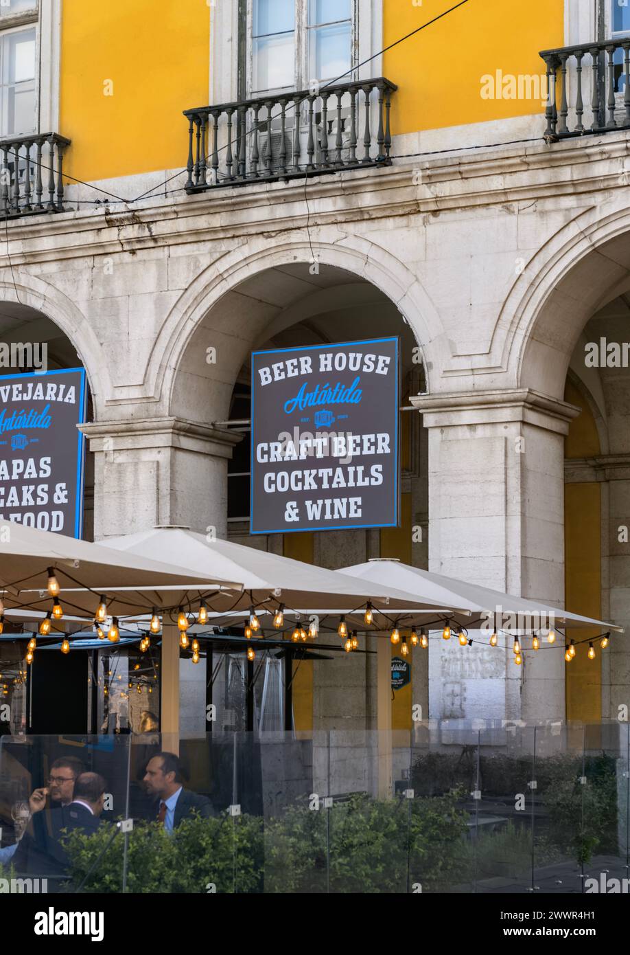 Beer House, Lisbon, Portugal advertising craft beer cocktails and wine