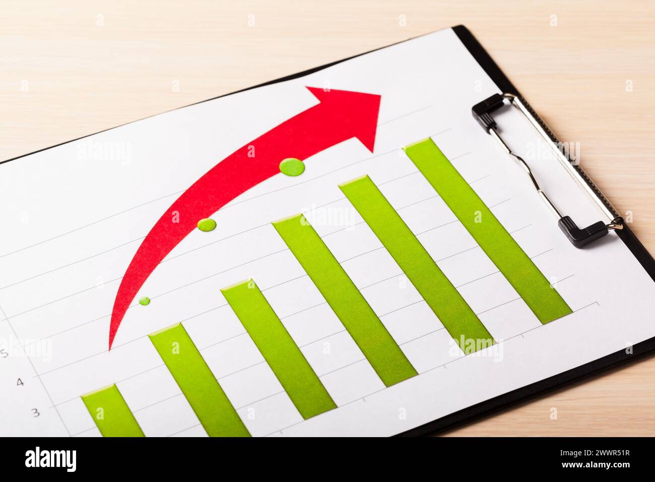Business Charts Green Stock Photo - Alamy