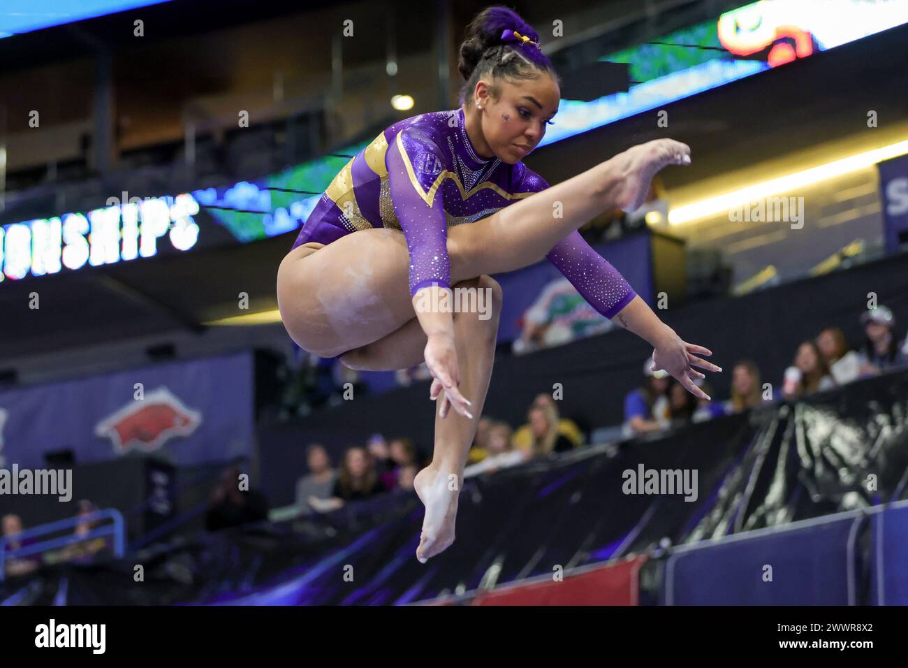 New Orleans, LA, USA. 23rd Mar, 2024. LSU's Konnor McClain scores a