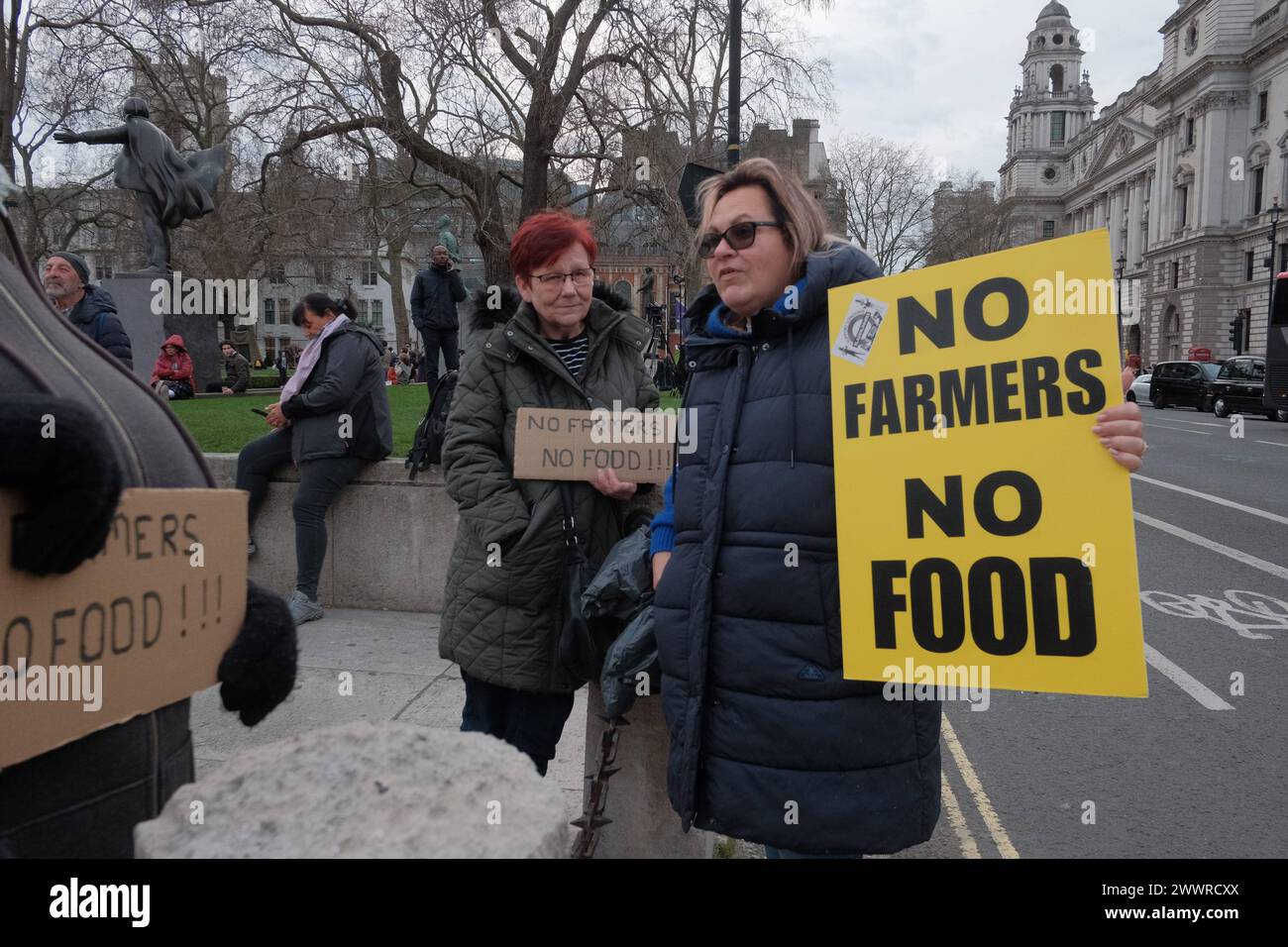Farmers protest against supermarkets hi-res stock photography and