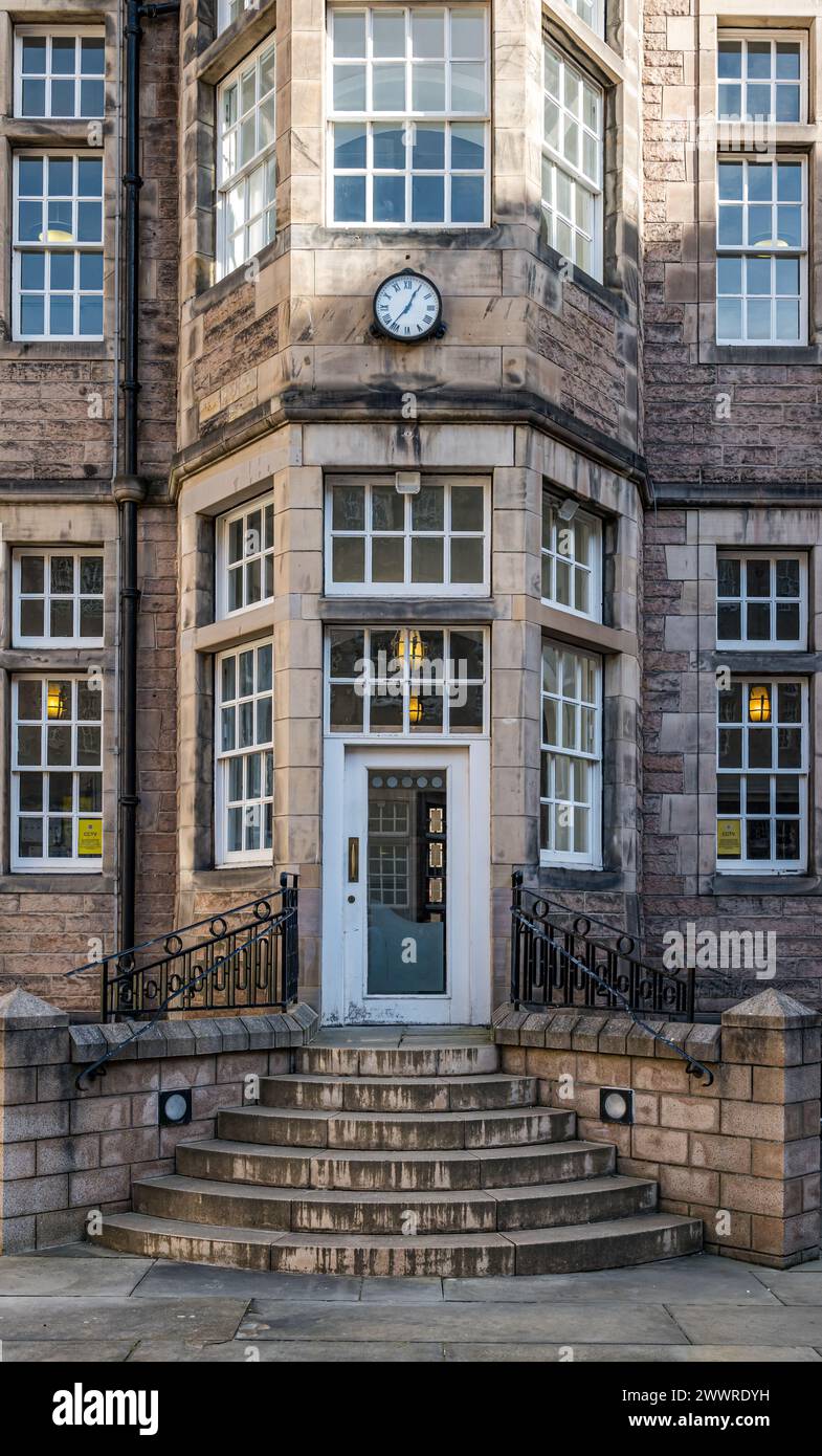 Courtyard at Paterson's Land, University of Edinburgh, Edinburgh, Scotland, UK Stock Photo