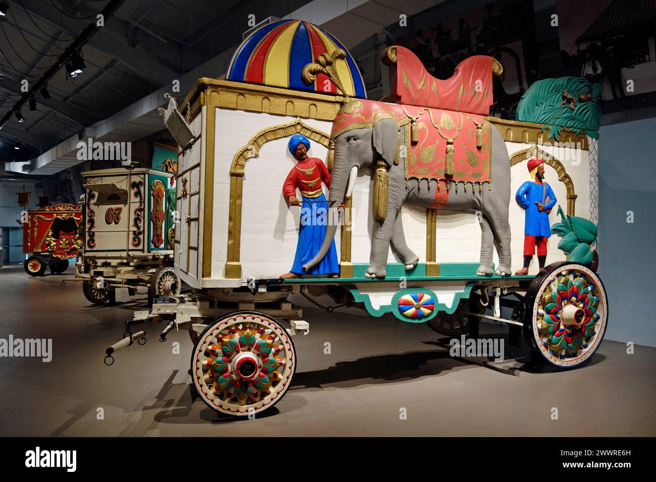 circus wagon Stock Photo