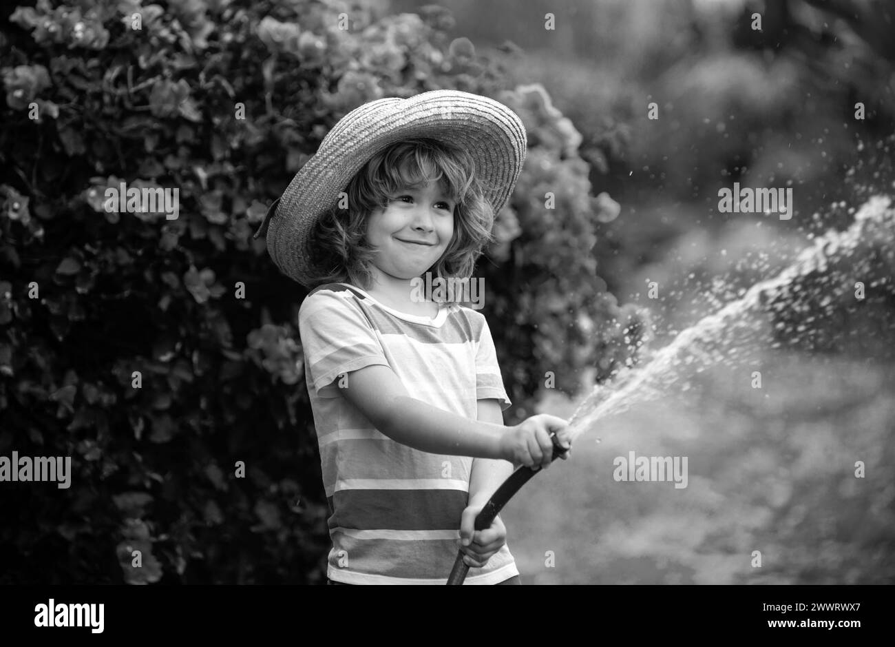 Kid have fun. Funny boy happy smiling on natural landscape. Little