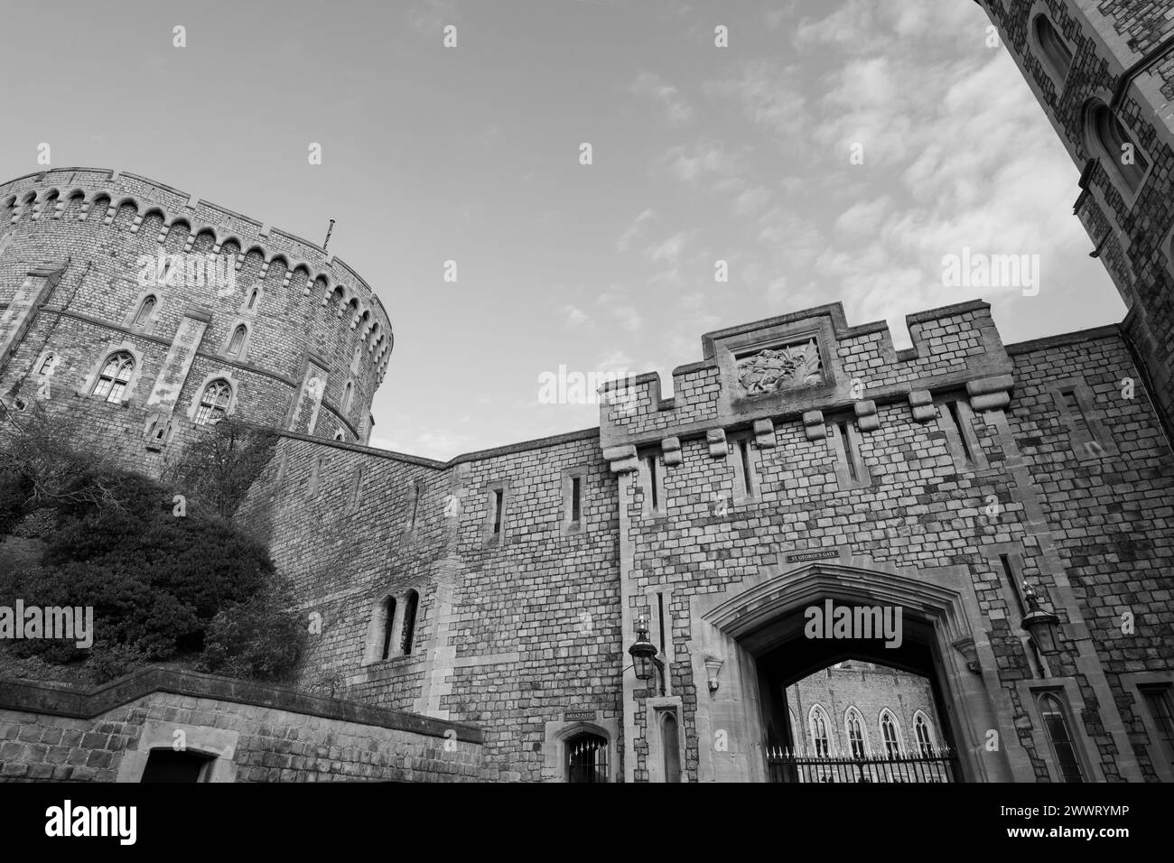 Windsor.Berkshire.United Kingdom.December 2nd 2022.Photo of the Round Tower at Windsor castle Stock Photo
