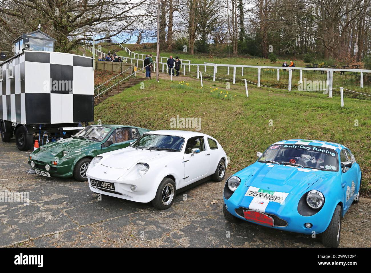 Mini Midas and Mini Marcos kit conversions, Mini Day, 24th March 2024, Brooklands Museum, Weybridge, Surrey, England, UK, Europe Stock Photo