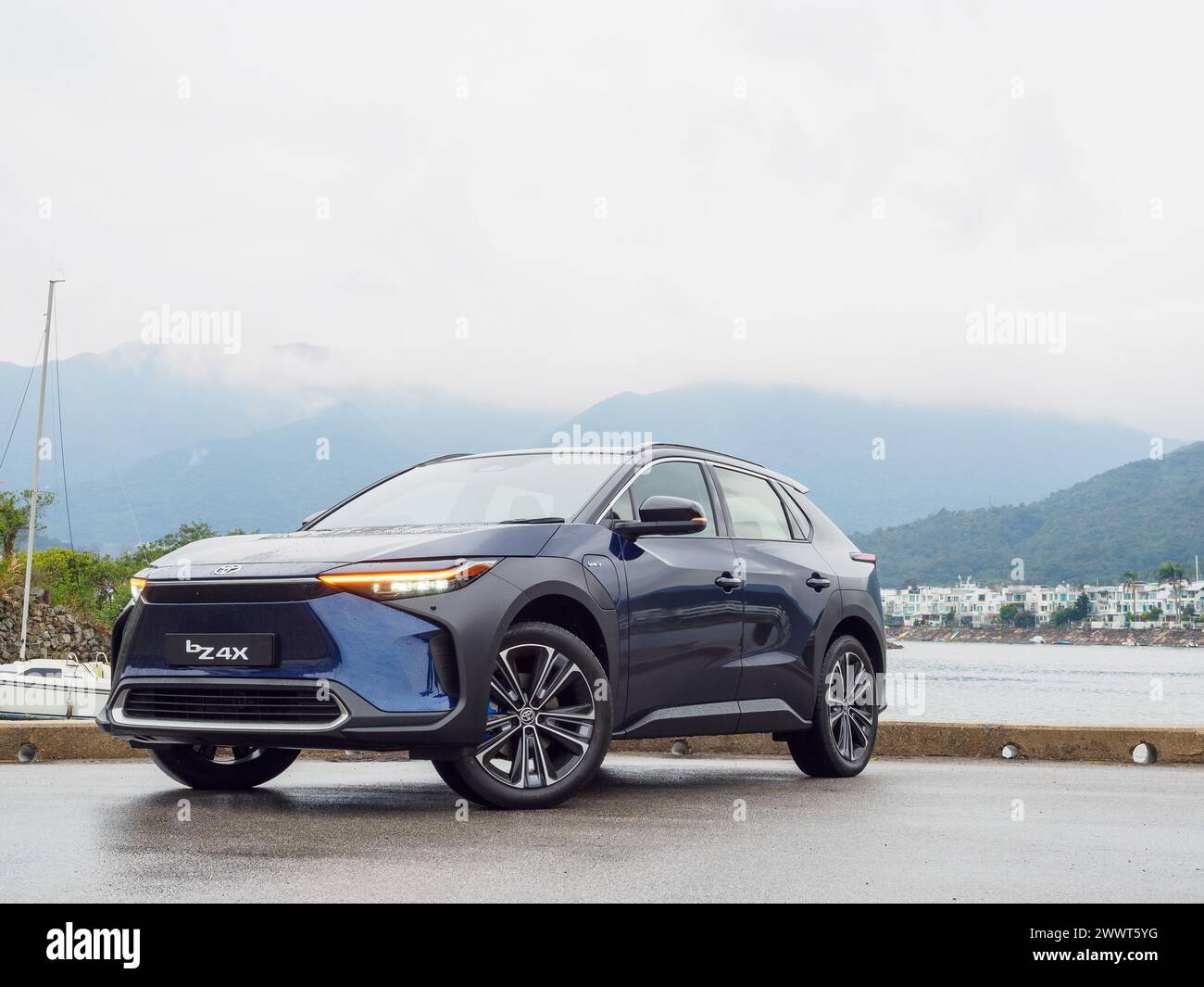 Hong Kong, China Jan 23, 2024 : Toyota bZ4X EV Test Drive Day in Hong ...