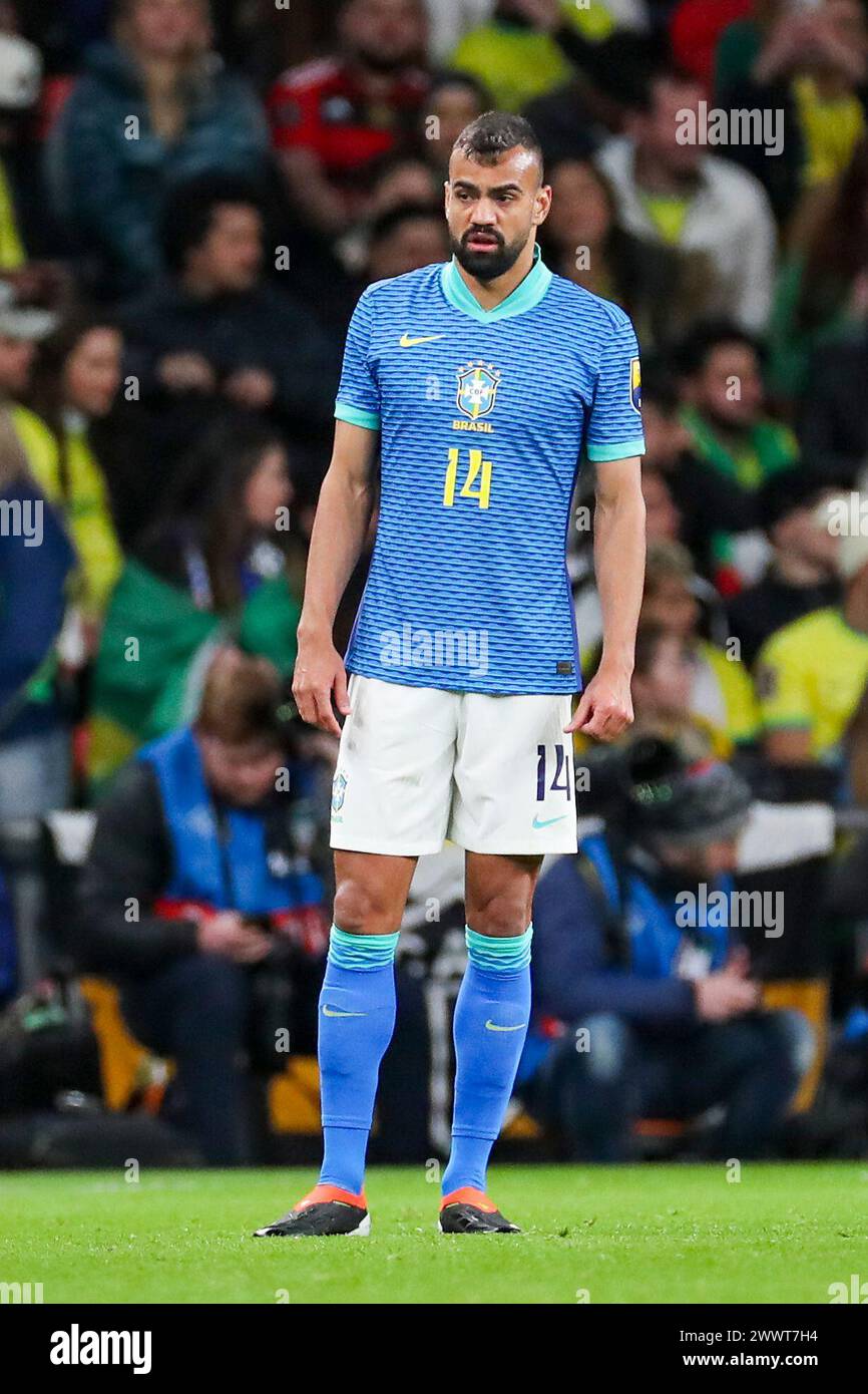 London, UK. 23rd Mar, 2024. Fabricio Bruno during the England v Brazil