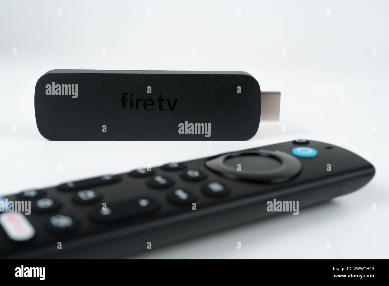 Amazon Fire TV Stick 4K MAX 2023 and remote. The most powerful