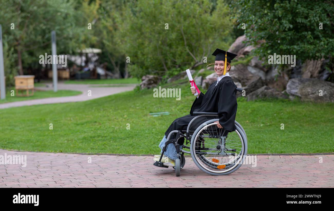Schoolgirl in wheelchair hi-res stock photography and images - Alamy