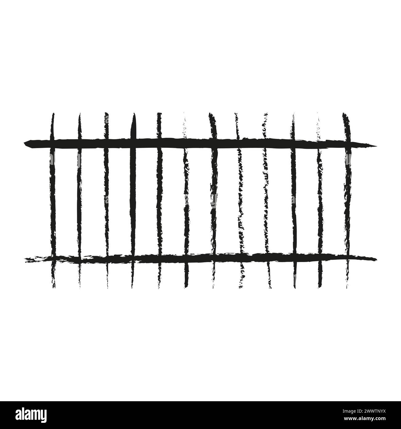 Sketchy Jail Bars Doodle Hand Drawn Imprisonment Symbol Black Ink sketchy-jail-bars-doodle-hand-drawn-imprisonment-symbol-black-ink