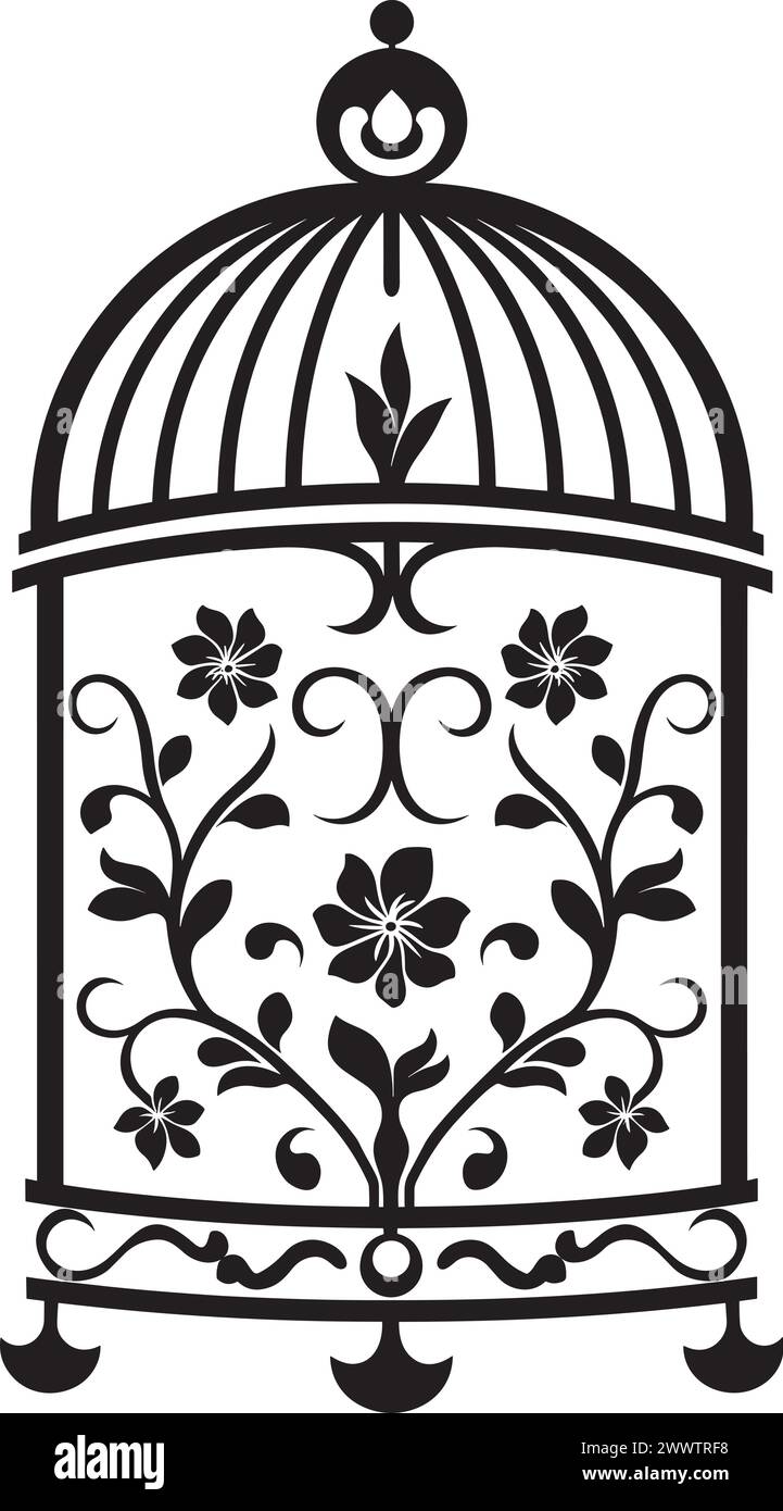 hanging-bird-cage-stock-vector-images-page-2-alamy