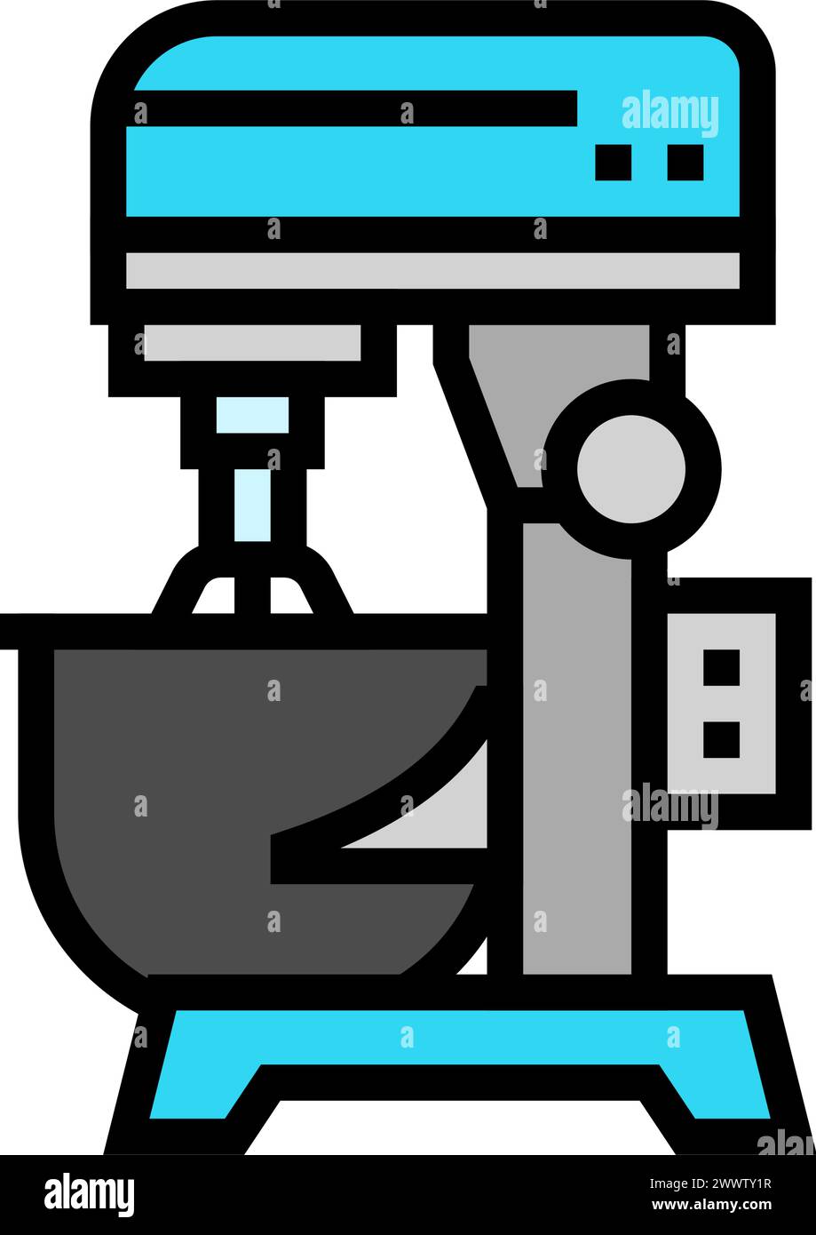mixer restaurant equipment color icon vector illustration Stock Vector ...