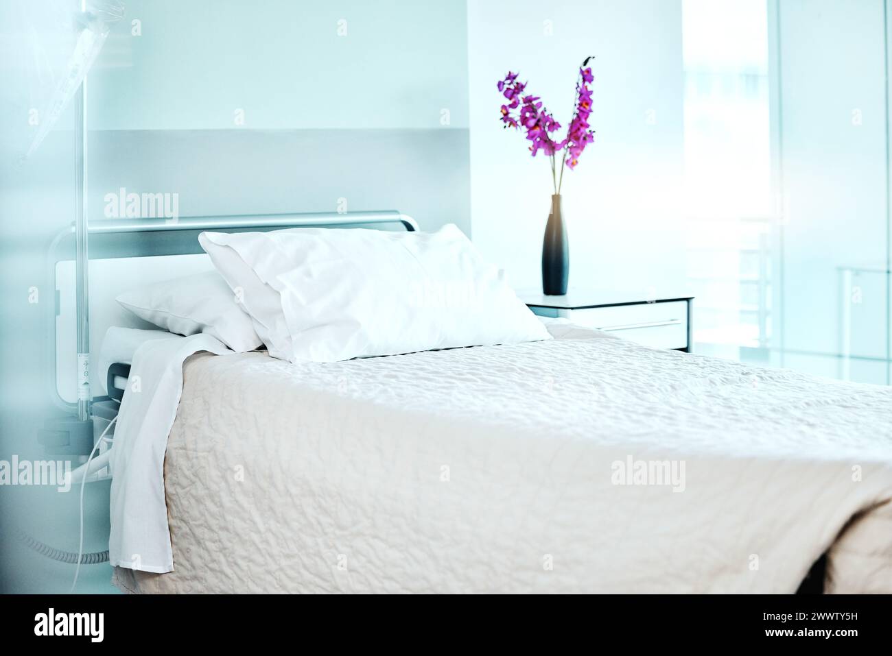 Empty luxury hospital bed hi-res stock photography and images - Alamy
