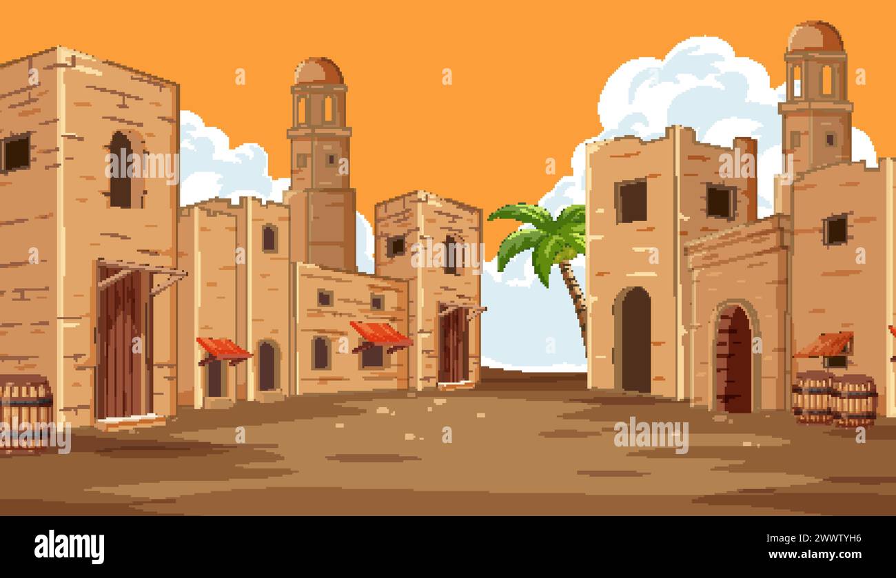A quiet street Stock Vector Images - Alamy