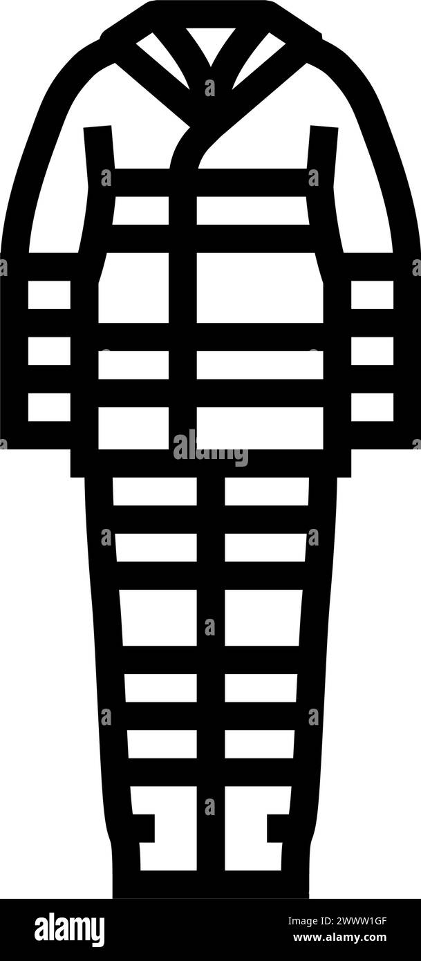 high visibility clothing line icon vector illustration Stock Vector