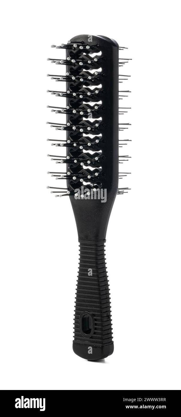 Hair care brush isolated on white background Stock Photo - Alamy