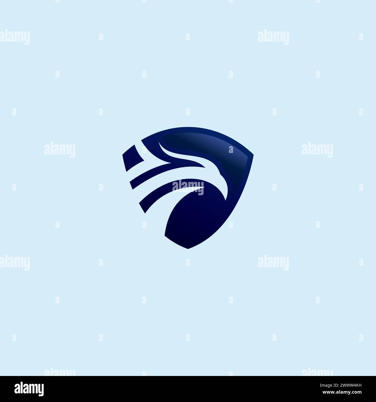 Eagle Shield Logo. Bird logo Stock Vector