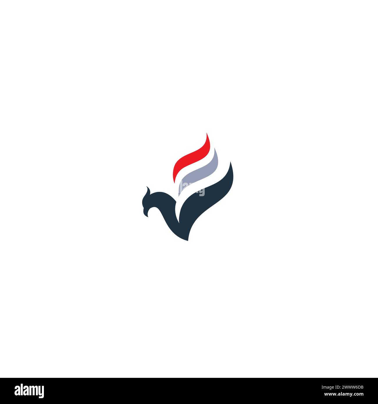 Phoenix Logo Simple. Bird Icon Stock Vector