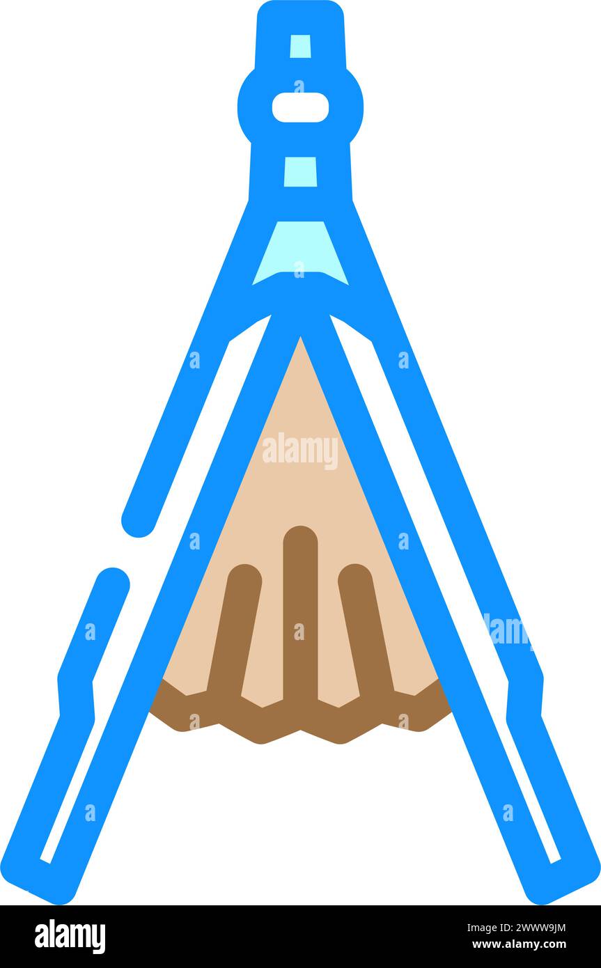bellows blacksmith metal color icon vector illustration Stock Vector ...