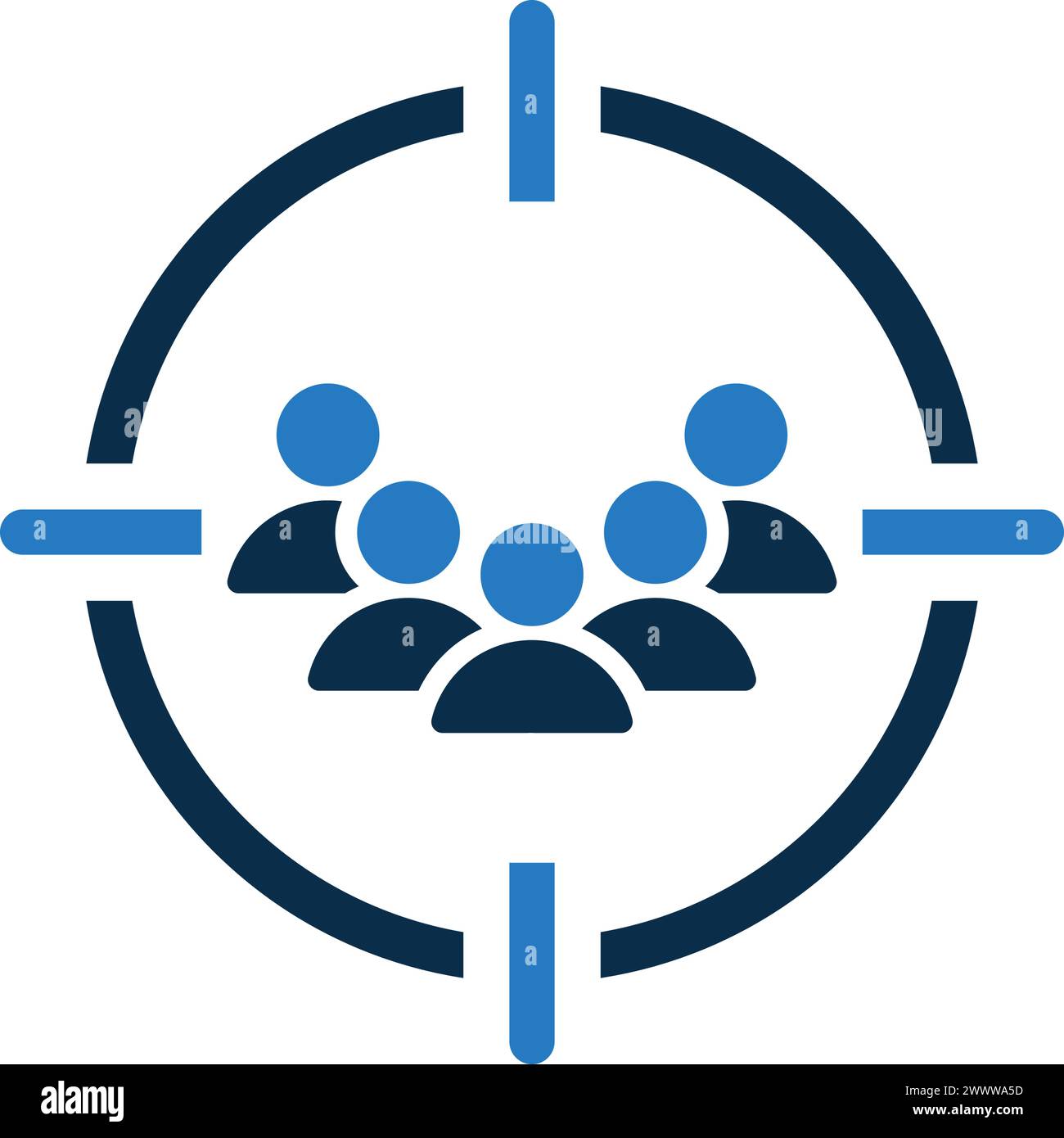 Audience, customer, target icon. Stunning design suitable for web ...