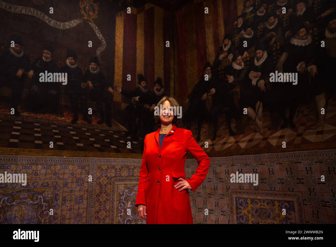 Portrait of Kathleen Kennedy, eldest daughter of Robert F. Kennedy. Stock Photo