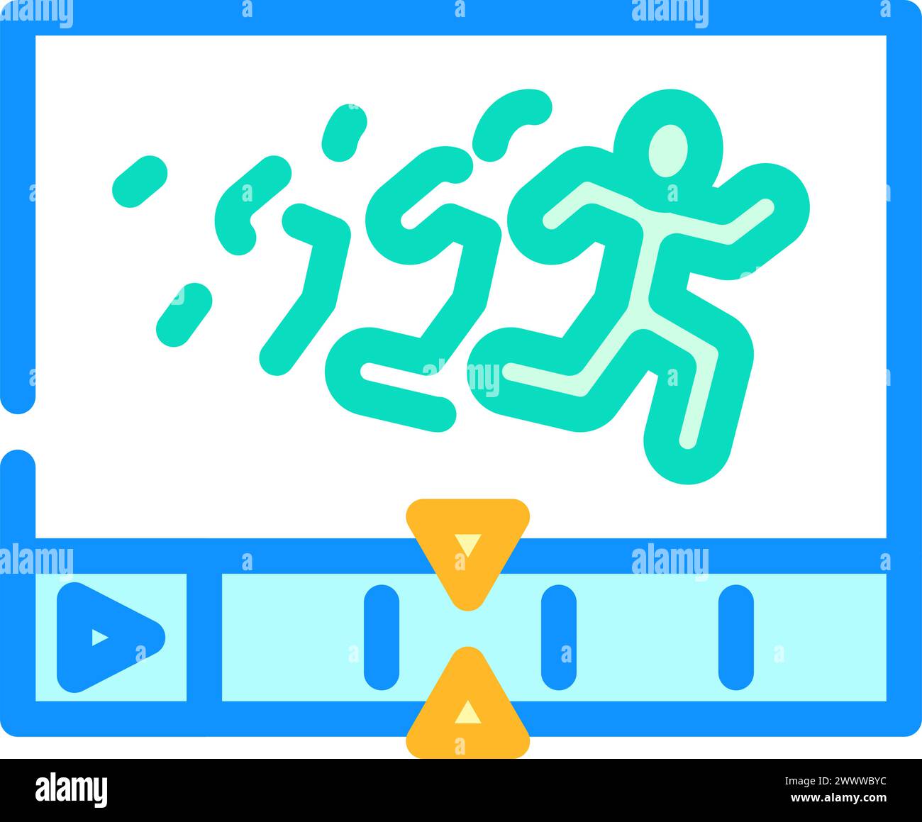 motion design ux ui design color icon vector illustration Stock Vector ...
