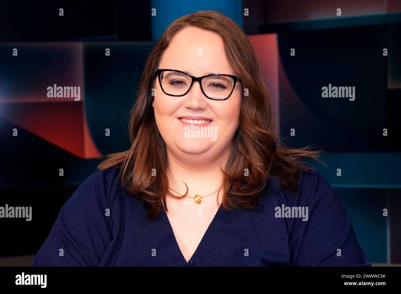 Ricarda Lang in der ARDTalkshow hart aber fair im Studio Adlershof. Berlin, 25.03.2024