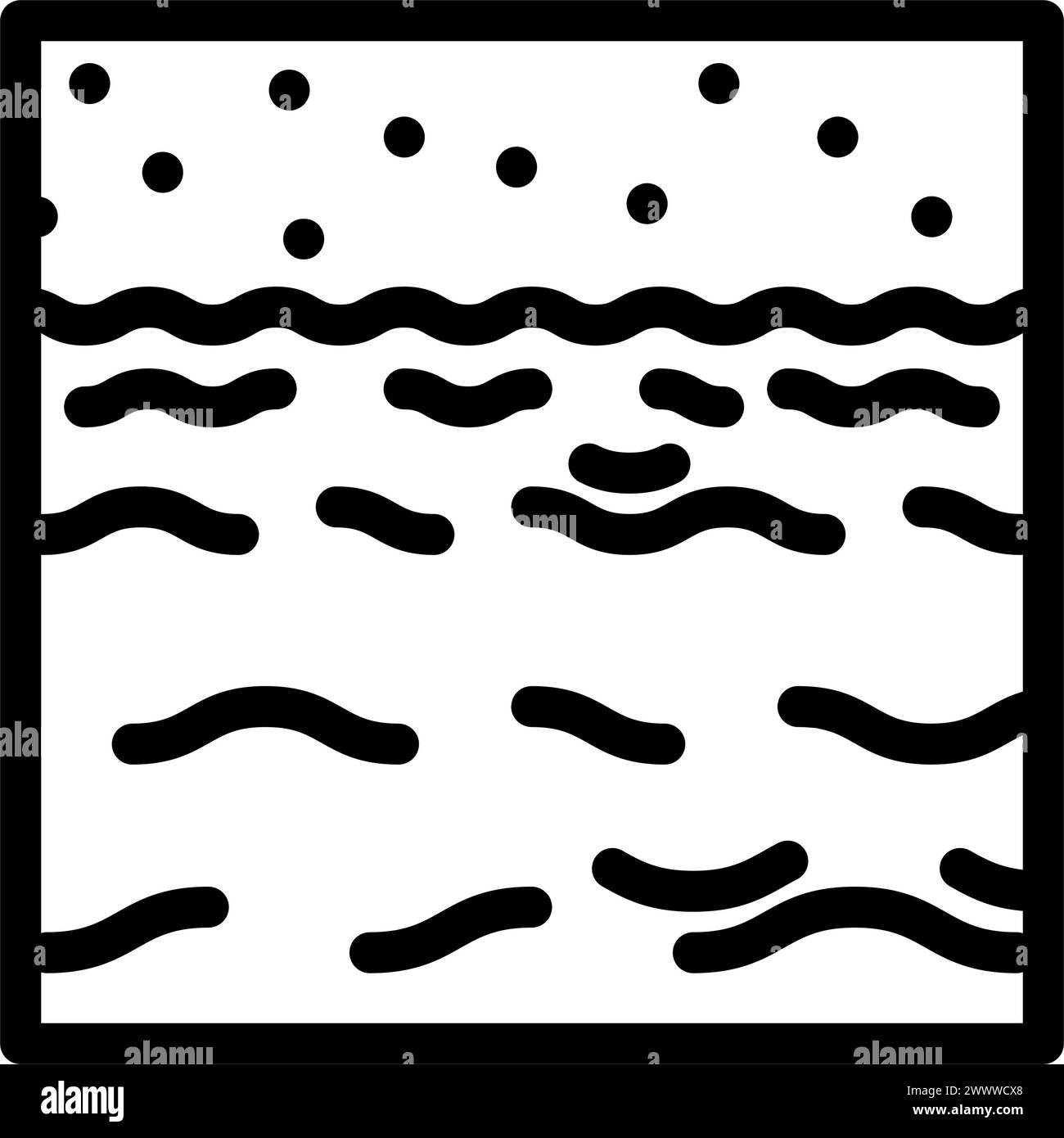 Illustration power generation nuclear fossil Black and White Stock ...