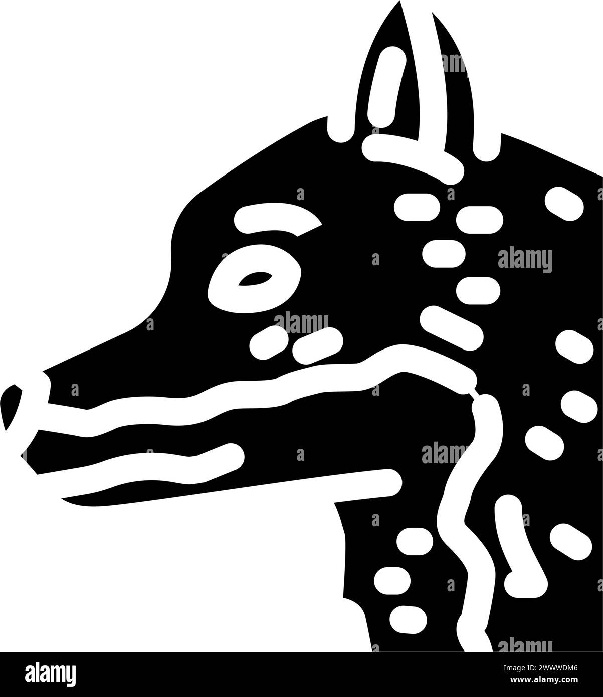 fox animal glyph icon vector illustration Stock Vector Image & Art - Alamy