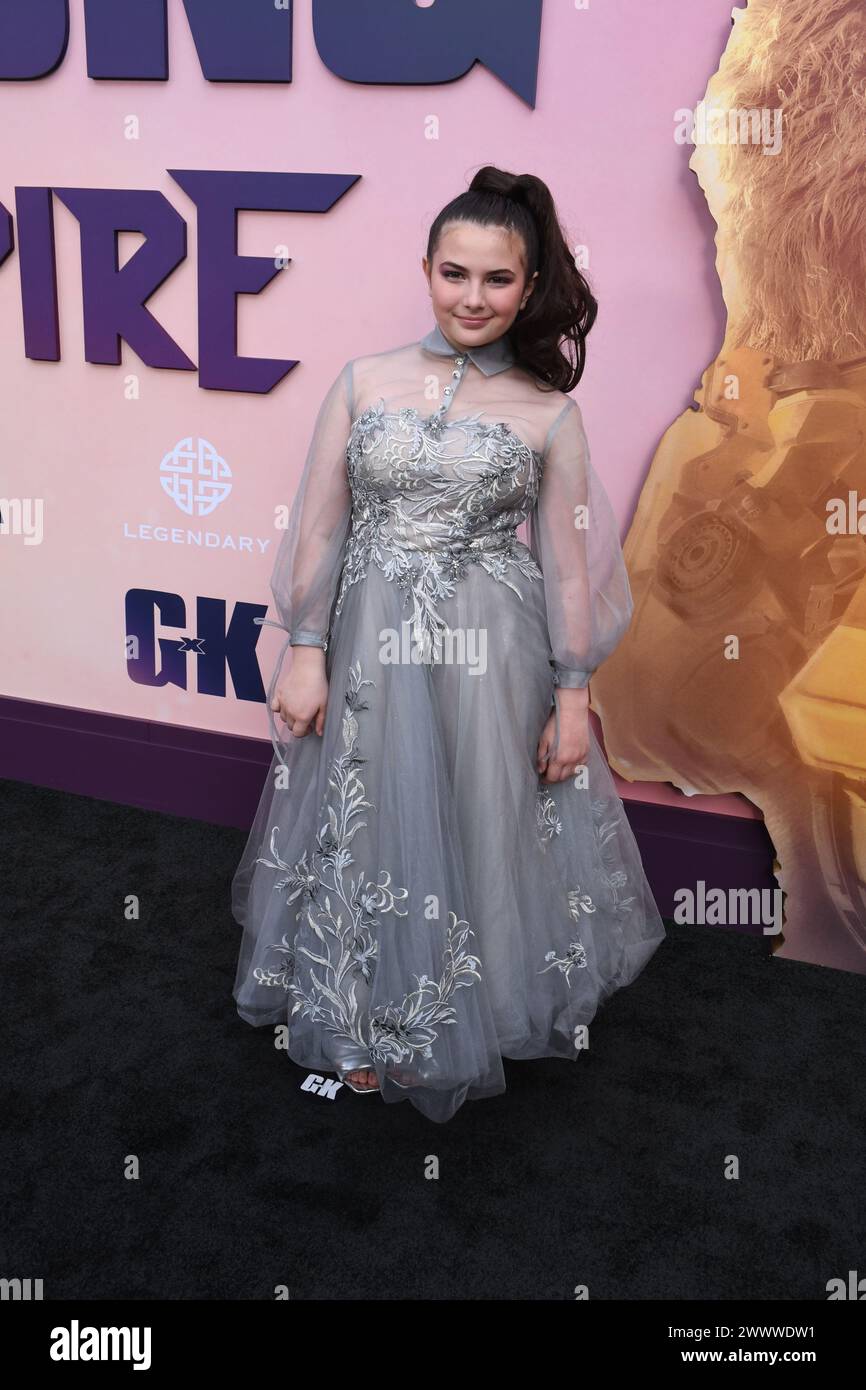 Hollywood, California, USA 25th March 2024 Lexi Rabe Warner Bros ...