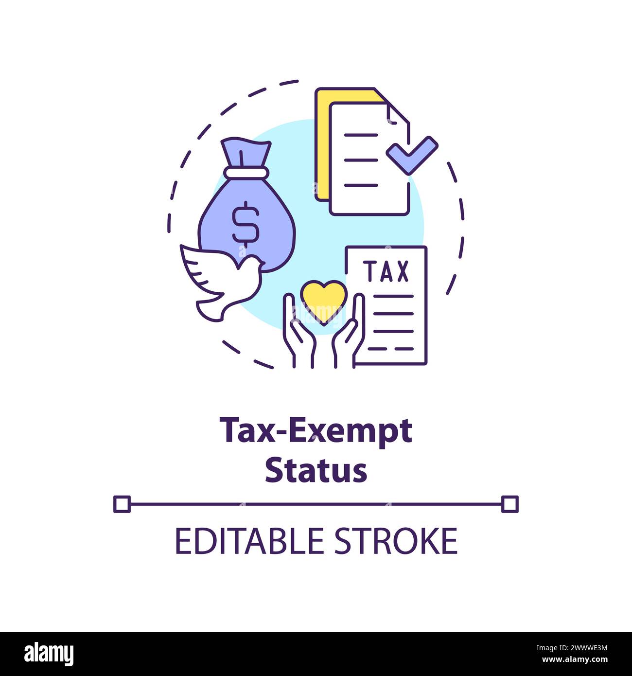 Tax exempt status Stock Vector Images - Alamy