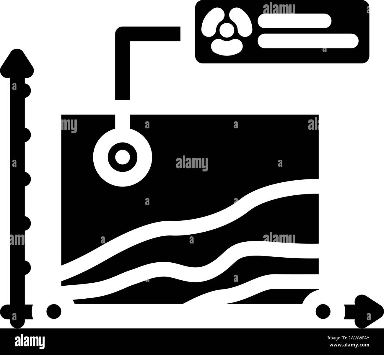 energy efficiency nuclear glyph icon vector illustration Stock Vector ...