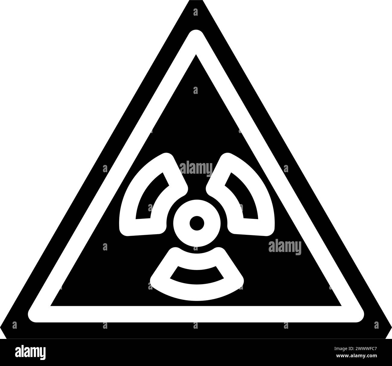 energy symbol nuclear glyph icon vector illustration Stock Vector Image ...