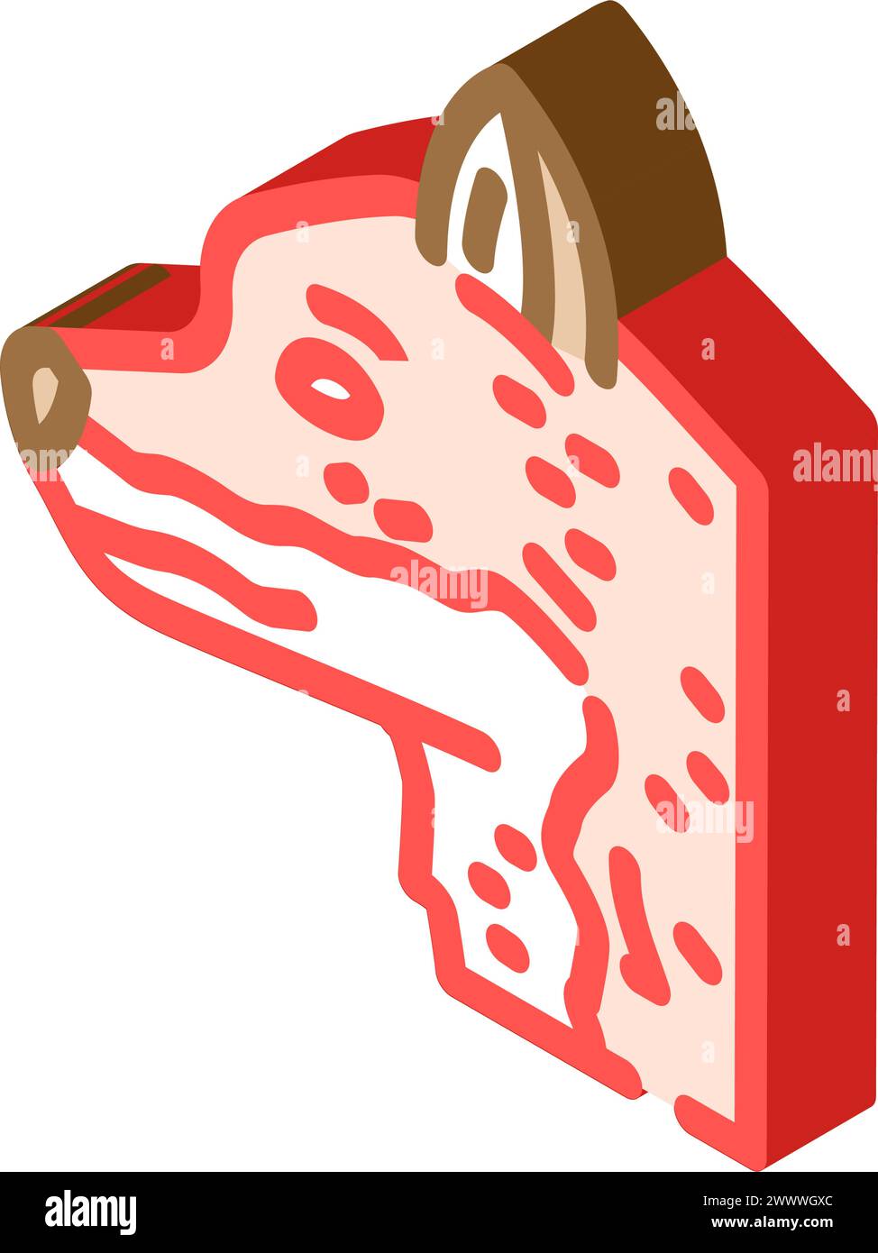 fox animal isometric icon vector illustration Stock Vector Image & Art ...