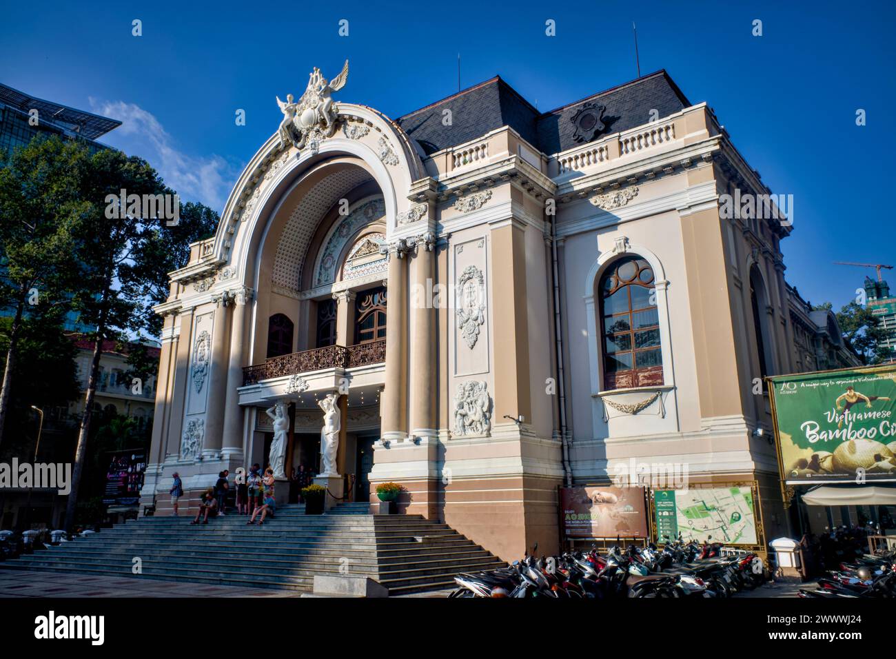 Municipal Theatre former Saigon Opera House, Ho Chi Minh City, Vietnam Stock Photo