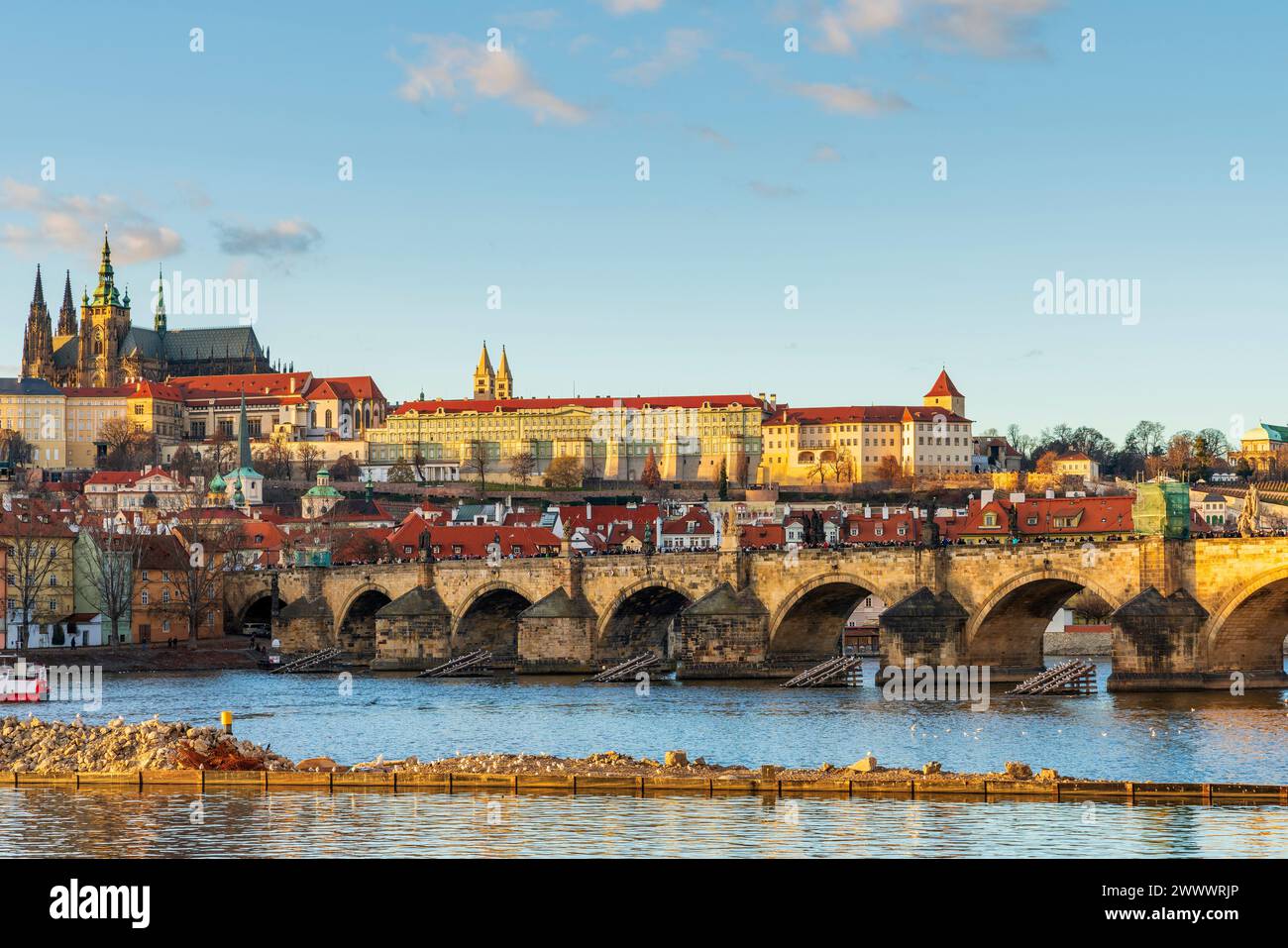 Charles Bridge, Karluv Most, Prague, Czech Republic Stock Photo