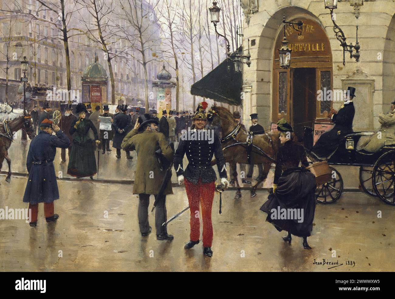 Dessin Belle Époque deux femmes au théatre Dessin Belle Époque deux femmes au théatre