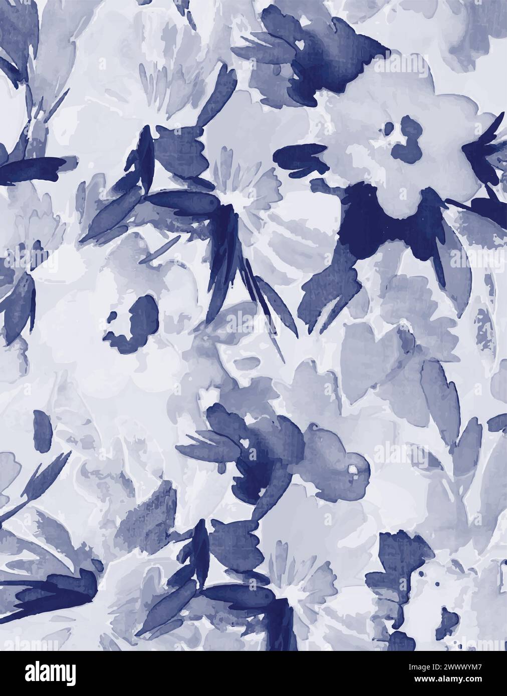 Watercolor seamless pattern. vector watercolor effect , abstract floral background texture Stock Vector